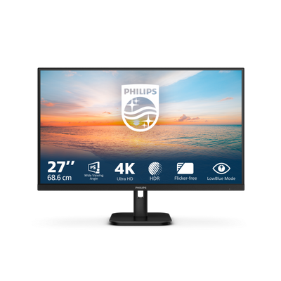 PHILIPS MONITOR 27 LED IPS 16:9 4K UHD 4MS 350 CDM, DP/HDMI, MULTIMEDIALE [27E1N1800A]