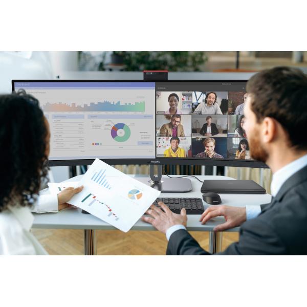 Philips 49B2U6903CH/00 Monitor PC 124,5 cm (49") 5120 x 1440 Pixel Dual QHD LCD Grigio [49B2U6903CH/00]