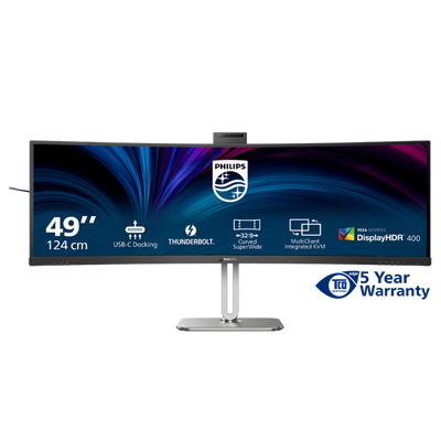 Philips 49B2U6903CH/00 Monitor PC 124 cm (48.8") 5120 x 1440 Pixel Dual QHD LCD Grigio [49B2U6903CH/00]