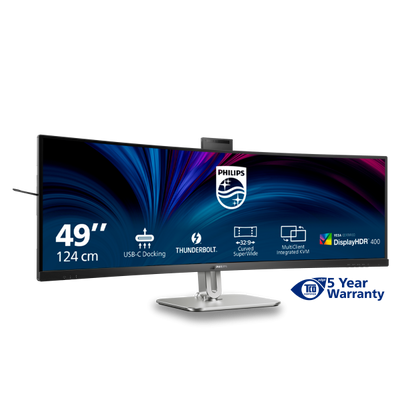 Philips 49B2U6903CH/00 Monitor PC 124 cm (48.8") 5120 x 1440 Pixel Dual QHD LCD Grigio [49B2U6903CH/00]