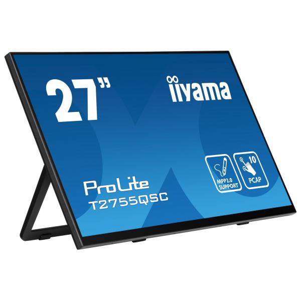 Iiyama Prolite 27 inch touchscreen - WQHD IPS Monitor - 2560x1440 [T2755QSC-B1]