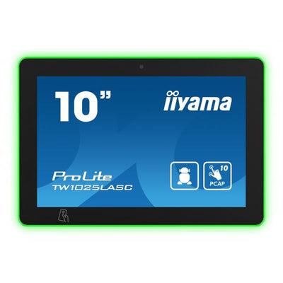iiyama TW1025LASC-B1PNR espositore per sale riunioni 25,6 cm (10.1") 1280 x 800 Pixel LED 802.11b, 802.11g, Wi-Fi 4 (802.11n) Nero Plastica Bluetooth [TW1025LASC-B1PNR]
