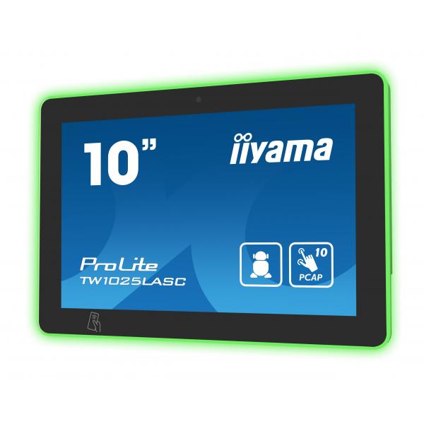 iiyama TW1025LASC-B1PNR espositore per sale riunioni 25,6 cm (10.1") 1280 x 800 Pixel LED 802.11b, 802.11g, Wi-Fi 4 (802.11n) Nero Plastica Bluetooth [TW1025LASC-B1PNR]