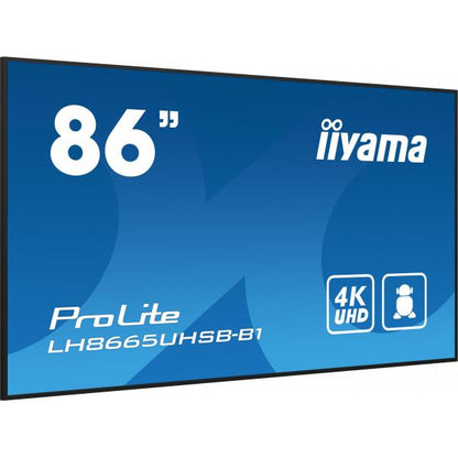 Iiyama ProLite 86 inch - 4K Ultra HD Professional Digital Signage Display - 3840x2160 [LH8665UHSB-B1]