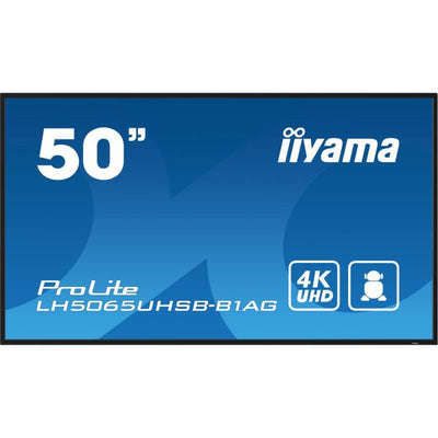 iiyama LH5065UHSB-B1AG visualizzatore di messaggi Pannello piatto per segnaletica digitale 125,7 cm (49.5") LCD Wi-Fi 800 cd/m 4K Ultra HD Nero Processore integrato Android 11 24/7 [LH5065UHSB-B1AG]