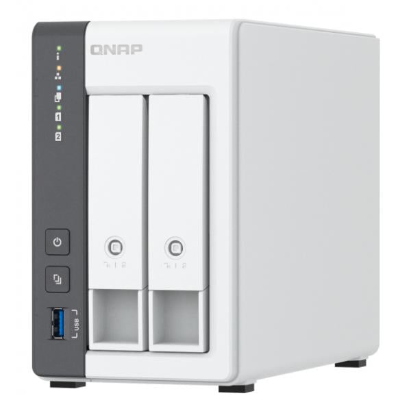 Qnap ARM 4-core Cortex-A55 2.0GHz - NAS Tower - 2x 3.5-inch SATA 6Gb/s [TS-216G]