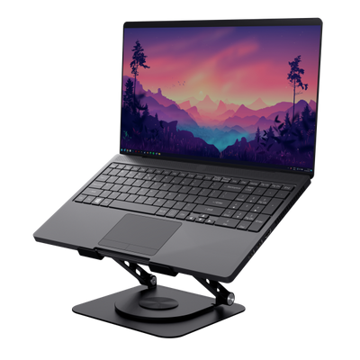 TRUST SUPPORTO/RIALZO PER LAPTOP IN METALLO - ZEFF - NERO [25482]