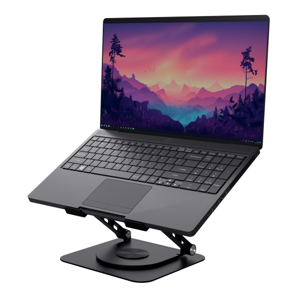 TRUST SUPPORTO/RIALZO PER LAPTOP IN METALLO - ZEFF - NERO [25482]