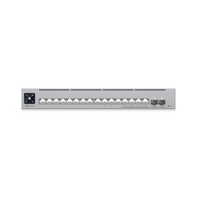 Ubiquiti-USW-Pro-Max-16-EU-UniFi 16Port Layer 3 Etherlighting switch with 4x 2.5 GbE RJ45 ports, 12x GbE RJ45 ports, 2x 10G SFP+ ports - fanless [USW-Pro-Max-16-EU]