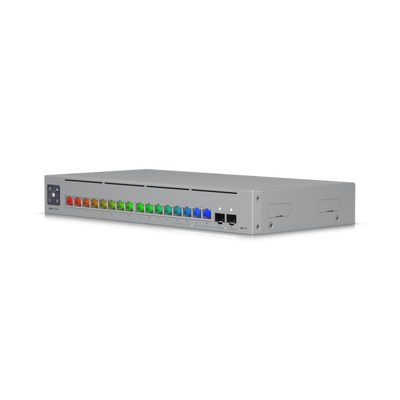 Ubiquiti-USW-Pro-Max-16-EU-UniFi 16Port Layer 3 Etherlighting switch with 4x 2.5 GbE RJ45 ports, 12x GbE RJ45 ports, 2x 10G SFP+ ports - fanless [USW-Pro-Max-16-EU]