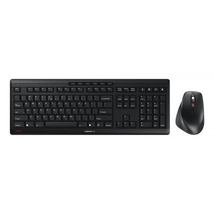 Cherry STREAM COMFORT - Desktop set - Wireless - QWERTY - Black [JD-8550EU-2]
