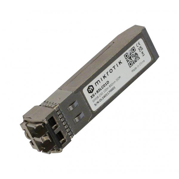 MikroTik, Modulo SFP da 1.25G (SFP), 10G (SFP+) e 25G (SFP28) per distanze fino a 100 metri.. [XS+85LC01D]