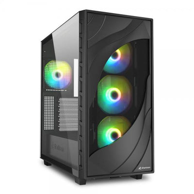 Sharkoon REBEL C80G RGB Midi Tower Nero [REBELC80GRGB]