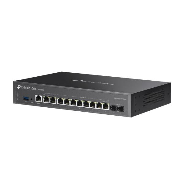 TP-Link - ER7412-M2 - Omada Multi-Gigabit VPN Router, 2 2.5G WAN/LAN RJ45 Port, 2 Gigabit SFP WAN/LAN Port, 8 Gigabit WAN/LAN RJ45 Ports, 1 USB 3.0 port, 1U 13-inch Rack-mountable Steel Case, Inte [ER7412-M2]