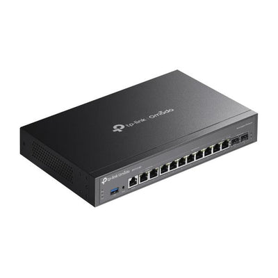 TP-Link - ER7412-M2 - Omada Multi-Gigabit VPN Router, 2 2.5G WAN/LAN RJ45 Port, 2 Gigabit SFP WAN/LAN Port, 8 Gigabit WAN/LAN RJ45 Ports, 1 USB 3.0 port, 1U 13-inch Rack-mountable Steel Case, Inte [ER7412-M2]