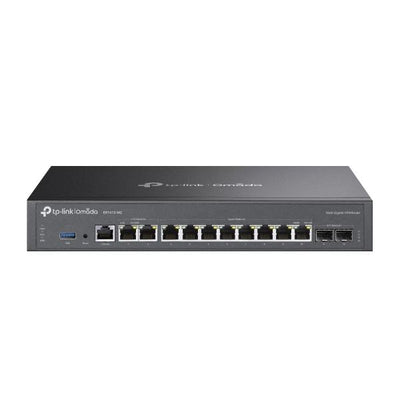 TP-Link - ER7412-M2 - Omada Multi-Gigabit VPN Router, 2 2.5G WAN/LAN RJ45 Port, 2 Gigabit SFP WAN/LAN Port, 8 Gigabit WAN/LAN RJ45 Ports, 1 USB 3.0 port, 1U 13-inch Rack-mountable Steel Case, Inte [ER7412-M2]