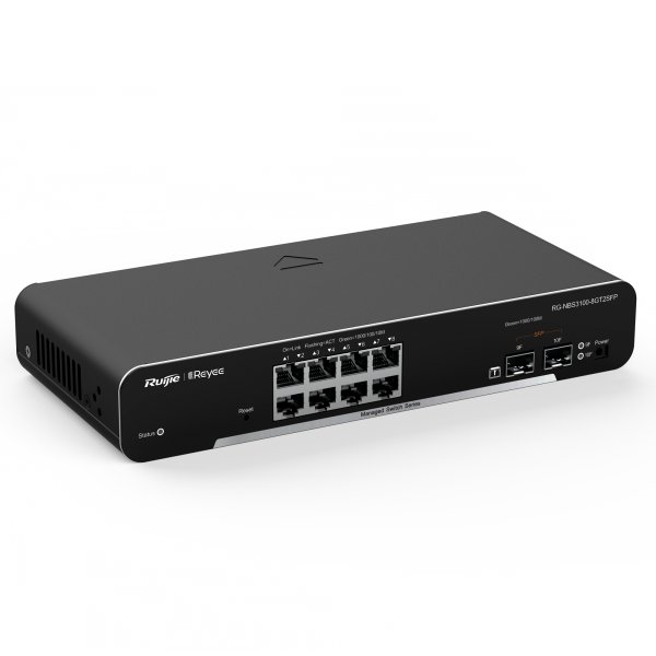 REYEE CLOUD SWITCH MANAGED GIGABIT L2 8 PORTE, 2 SLOT SFP (CHASSIS METALLICO DESKTOP) [RG-NBS3100-8GT2SFP]