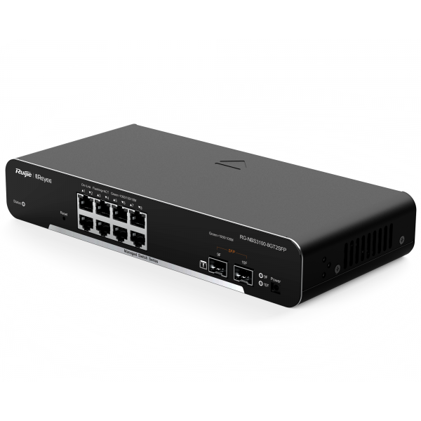 REYEE CLOUD SWITCH MANAGED GIGABIT L2 8 PORTE, 2 SLOT SFP (CHASSIS METALLICO DESKTOP) [RG-NBS3100-8GT2SFP]