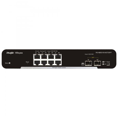 REYEE CLOUD SWITCH MANAGED GIGABIT L2 8 PORTE, 2 SLOT SFP (CHASSIS METALLICO DESKTOP) [RG-NBS3100-8GT2SFP]