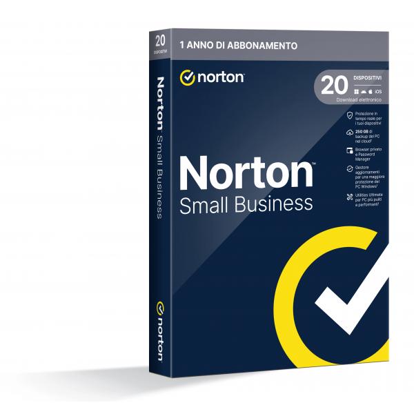 NORTON SMALL BUSINESS - 250GB IT 1 USER 20 DEVICE 12 Mesi BOX [21454845]