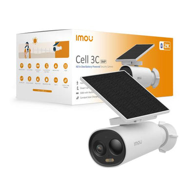 IMOU CELL 3C TELECAMERA RICARICABILE 2K (3MP) PER INDOOR/OUTDOOR CON PANNELLO SOLARE ORIENTABILE [IPC-K9DCP-3T0WE-V2]