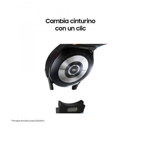 Samsung Galaxy Watch FE 40mm, Smartwatch Analisi del Sonno, Ghiera Touch in Alluminio, Black [SM-R861NZKAITV] - ITPartners