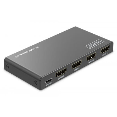 Digitus 3x1 HDMI Switch - 8K - 60Hz (4:4:4) - HDR - HDCP 2.3 - Black [DS-55333]