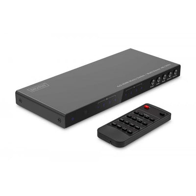 Digitus 4x2 HDMI Matrix Switch - Multi-Viewer - 4K - 30Hz - Black [DS-55345]
