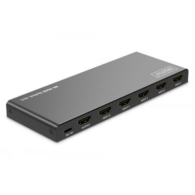 Digitus 5x1 HDMI Switch - 8K - 60Hz (4:4:4) - HDR - HDCP2.3 - Black [DS-55334]