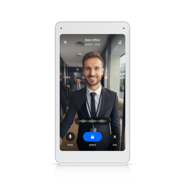 Ubiquiti - Wall-mounted video display that pairs with the Access Intercom for convenient visitor screening and remote access control. 3-pack [UA-Intercom-Viewer-3]
