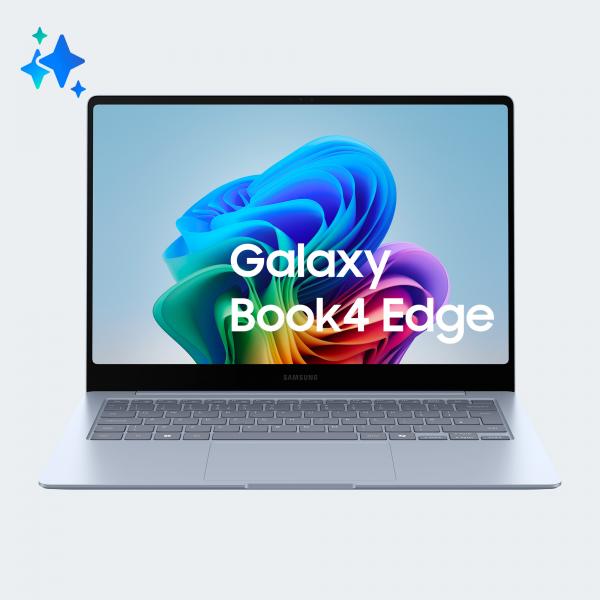 Samsung Galaxy Book4 Edge Laptop, Elite X, 16GB RAM, 512GB SSD, 14" Super AMOLED, Windows 11 Home, Sapphire Blue [NP940XMA-KB1IT]