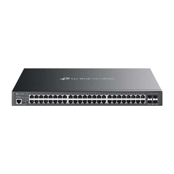 TP-Link - SG3452XMPP - Omada 48-Port Gigabit and 4-Port 10GE SFP+ L2+ Managed Switch with 40-Port PoE+ & 8-Port PoE++, 40 Gigabit PoE+ Ports, 8Gigabit PoE++ Ports (max 90W/port), 4 10G SFP+ Slots, [SG3452XMPP]