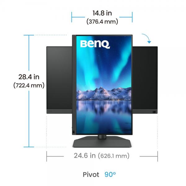 BenQ SW242Q Monitor PC 61,2 cm (24.1") 2560 x 1600 Pixel WQXGA LED Nero [SW242Q]