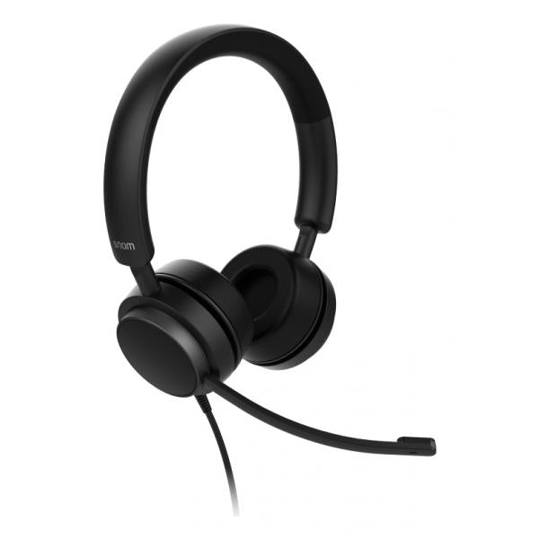 SNOM A310D - Cuffia biaurale con attacco QD e spina RJ9 [00004626]