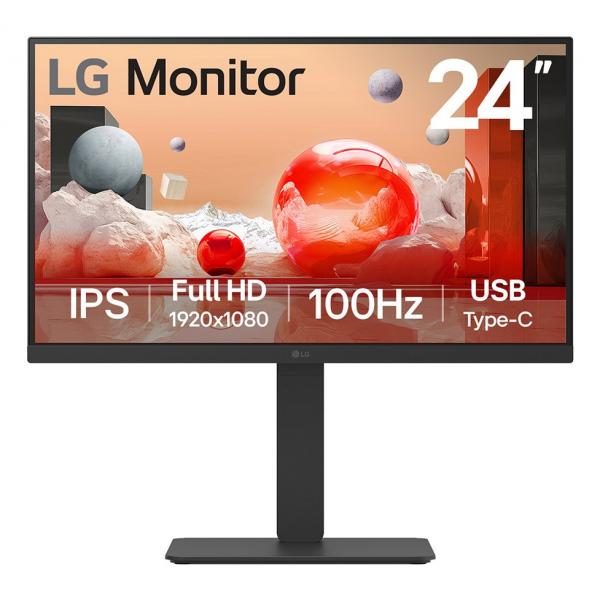 Lg BA750 - 24 inch - Full HD IPS LED Monitor - 1920x1080 - Pivot / HAS [24BA750-B.AEU]