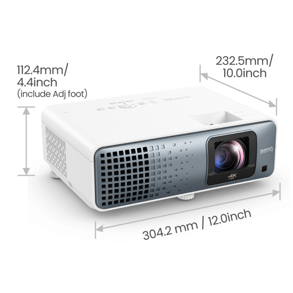 BenQ TK710STi videoproiettore Proiettore a raggio standard 3200 ANSI lumen DLP UHD 4K (3840x2160) Compatibilità 3D Nero, Bianco [TK710STI]
