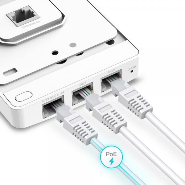 TP-Link Omada EAP615-WALL 1774 Mbit/s Bianco Supporto Power over Ethernet (PoE) [EAP615-WALL(5-PACK)]