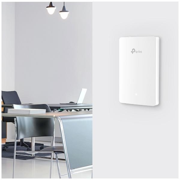 TP-Link - EAP615-Wall(5-pack) - AX1800 Wall-Plate Dual-Band Wi-Fi 6 Access Point, Uplink: 1 Gigabit RJ45 Port- Downlink: 3 Gigabit RJ45 Port, 574Mbps at 2.4 GHz + 1201 Mbps at 5 GHz, Compatible wit [EAP615-Wall(5-pack)]