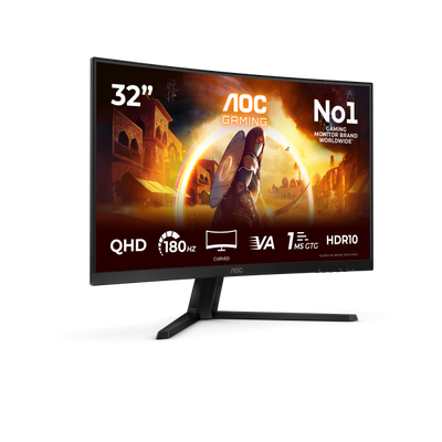 Aoc G4 Series - 32inch - Quad HD - 2560x1440 - LCD - 1ms - Black [CQ32G4VE]