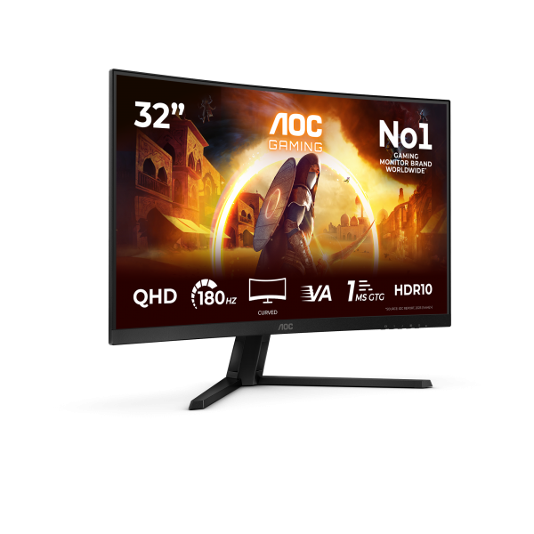 Aoc G4 Series - 32inch - Quad HD - 2560x1440 - LCD - 1ms - Black [CQ32G4VE]