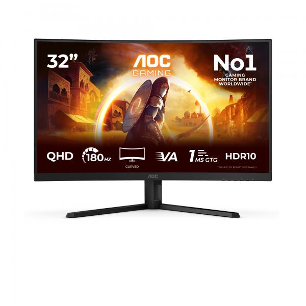 Aoc G4 Series - 32inch - Quad HD - 2560x1440 - LCD - 1ms - Black [CQ32G4VE]