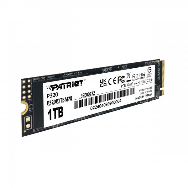 PATRIOT SSD P320 1TB M.2280 PCI-E R/W 3000/2200MB/S [P320P1TBM28]