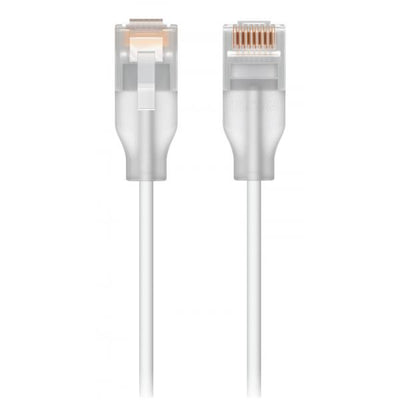 Ubiquiti - UniFi Etherlighting Patch Cable, Nano-thin patch cable with 2.5 GbE support designed to show Etherlighting effect - 0.3M [UACC-Cable-Patch-EL-0.3M-W]