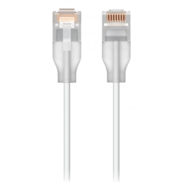 Ubiquiti - UniFi Etherlighting Patch Cable, Nano-thin patch cable with 2.5 GbE support designed to show Etherlighting effect - 0.3M [UACC-Cable-Patch-EL-0.3M-W]