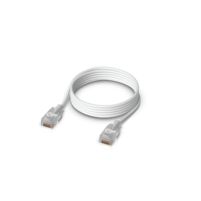 Ubiquiti - UniFi Etherlighting Patch Cable, Nano-thin patch cable with 2.5 GbE support designed to show Etherlighting effect - 1M [UACC-Cable-Patch-EL-1M-W]