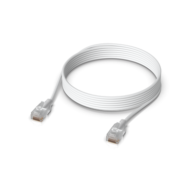 Ubiquiti - UniFi Etherlighting Patch Cable, Nano-thin patch cable with 2.5 GbE support designed to show Etherlighting effect - 3M [UACC-Cable-Patch-EL-3M-W]