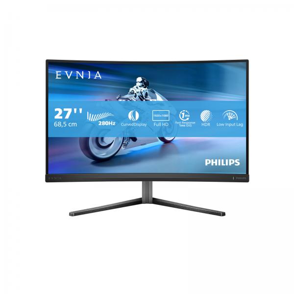 PHILIPS MONITOR GAMING CURVO 27 LED VA 16:9 FHD 1MS 300 CDM 240HZ ALTEZZA DP/HDMI [27M2C5200W]