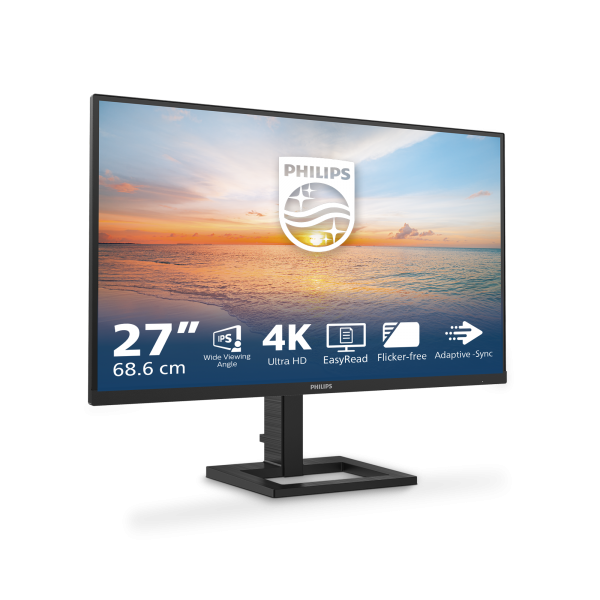 Philips Serie 1000 27E1N1900AE/00 Monitor PC 68,6 cm (27") 3840 x 2160 Pixel 4K Ultra HD LCD Nero [27E1N1900AE/00]