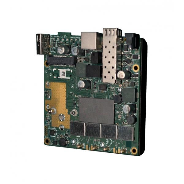 RouterBOARD L23UGSR-5HaxD2HaxD with dual-core ARM IPQ-5010 800 MHz CPU, 256MB RAM, 1x2.5Gbps SFP port, 1xGigabit LAN, built-in dual-band 2.4 GHz 802.11b/g/n/ax dual-chain, 5 GHz 802.11a/n/ac/ax dual- [L23UGSR-5HaxD2HaxD]