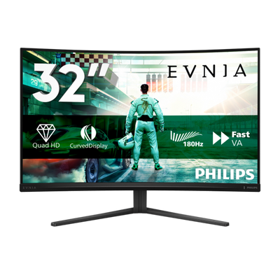 PHILIPS MONITOR GAMING CURVO 31,5 LED VA QHD 16:9 0,5 MS 300 CDM 180hz, ENVIA, DP/HDMI [32M2C3500L]